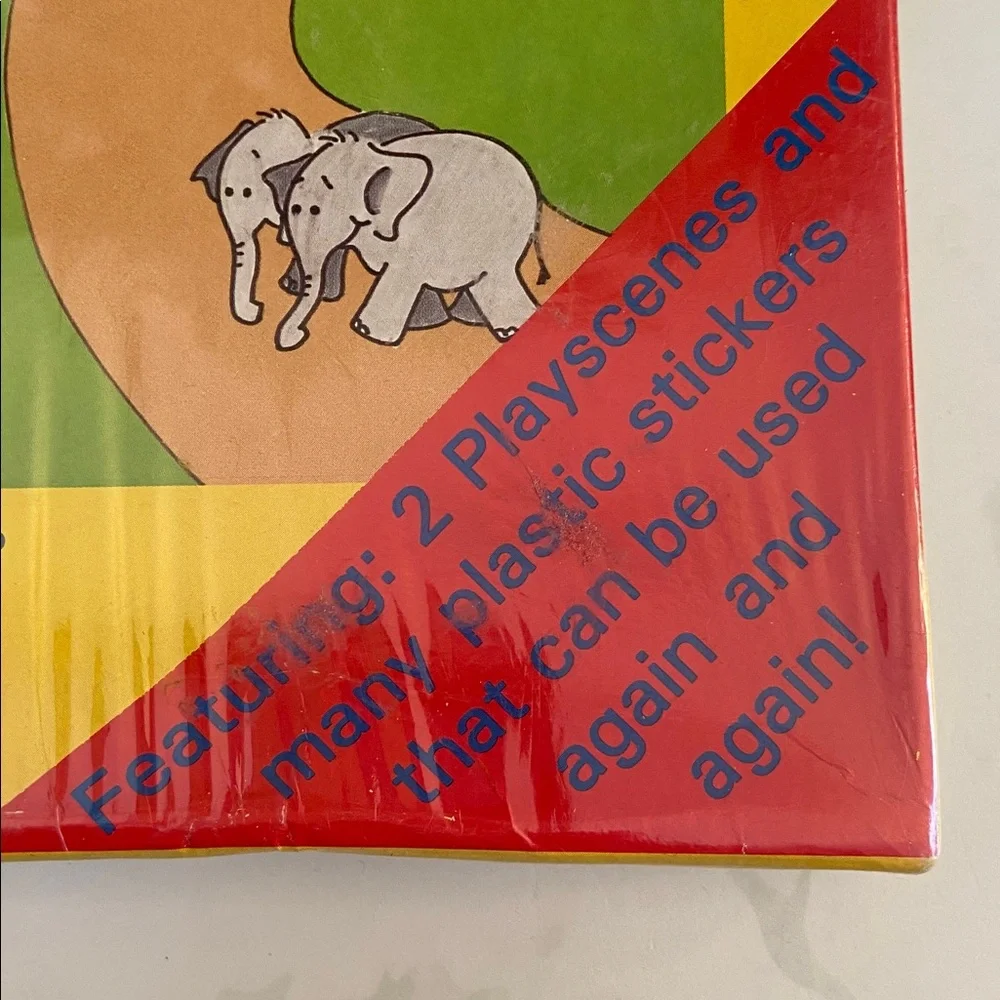 Vintage 1990 Noah's Ark Peel & Play Activity Set Sealed Reusable Stickers NOS US